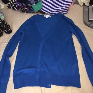 Blue cardigan